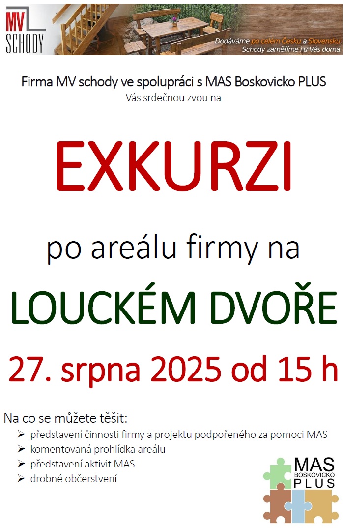Pozvánka exkurze Loucký Dvůr